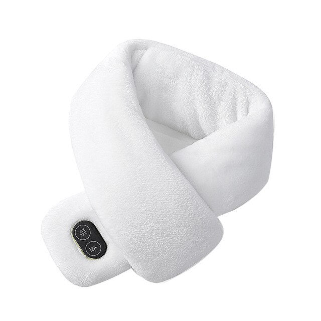 Soft Temperature Control Pain Relief Cervical Massage Shoulder Neck Wrap USB Heated Scarf Shawl Washable Winter Warm